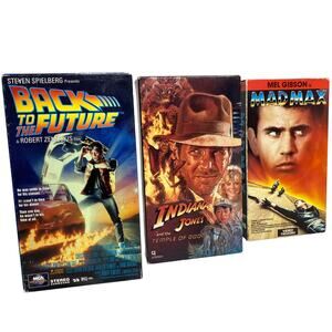 VHS Bundle- Mad Max, Indiana Jones, & Back to the Future
